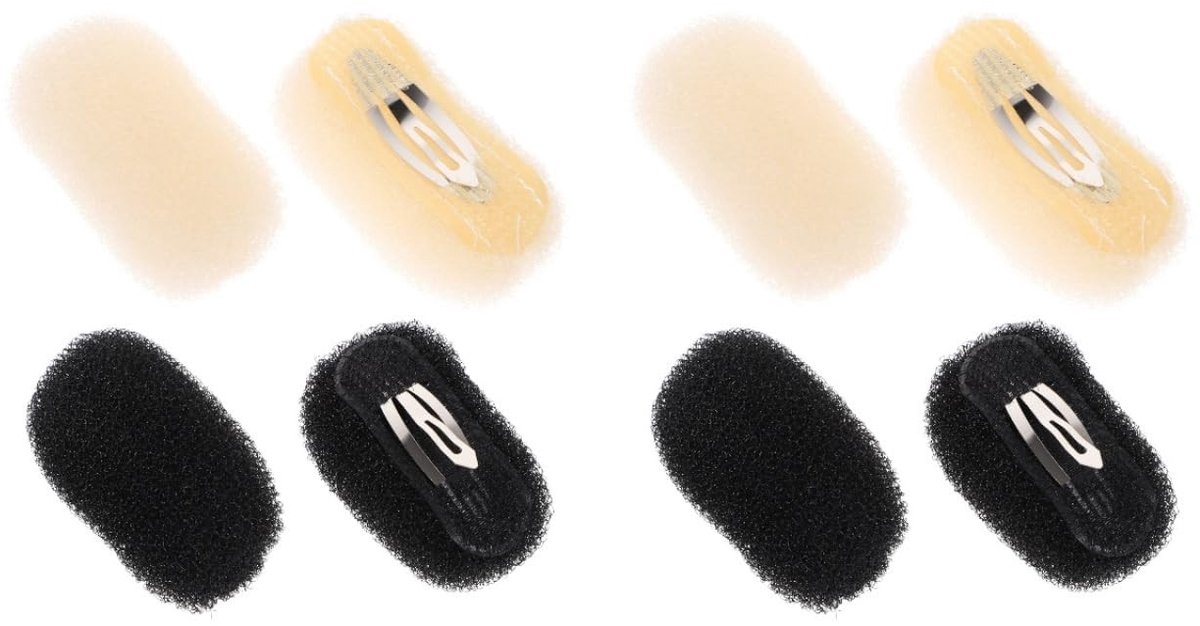 Cosensi- Haarclips 8 Stuks - Haarspelden voor Vrouwen - Volumeverhoging - Ademend Hoofdaccessoire - Duurzaam Nylon/Mangaanstaal - 9x5x3 cm - Haarklemmen