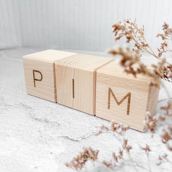 Blokken met naam - gepersonaliseerd cadeau - Fien en Feau - max. 6 letters — afbeelding 5