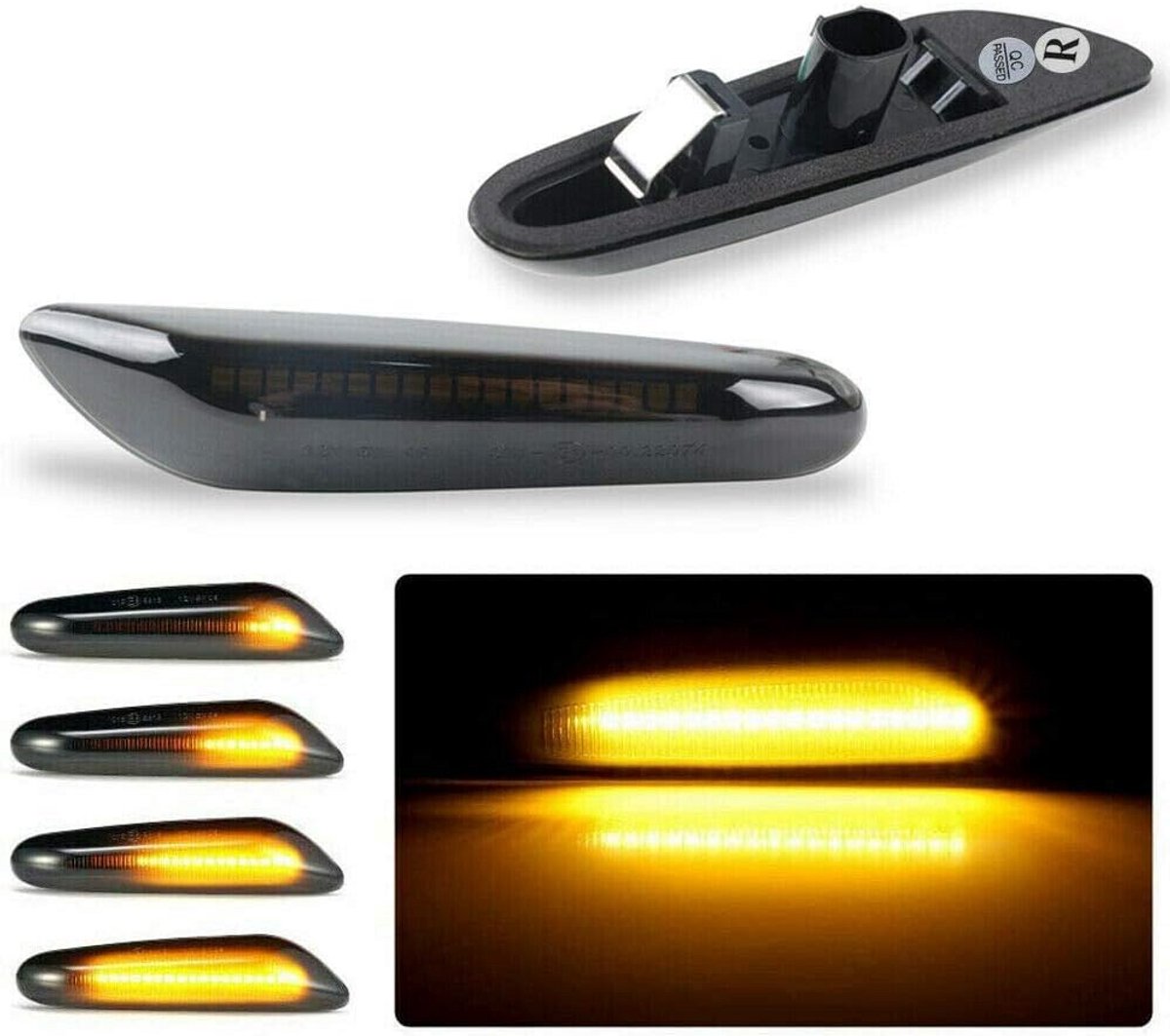 Dynamische Knipperlichten Amber LED Smoke Lens voor diverse BMW Series