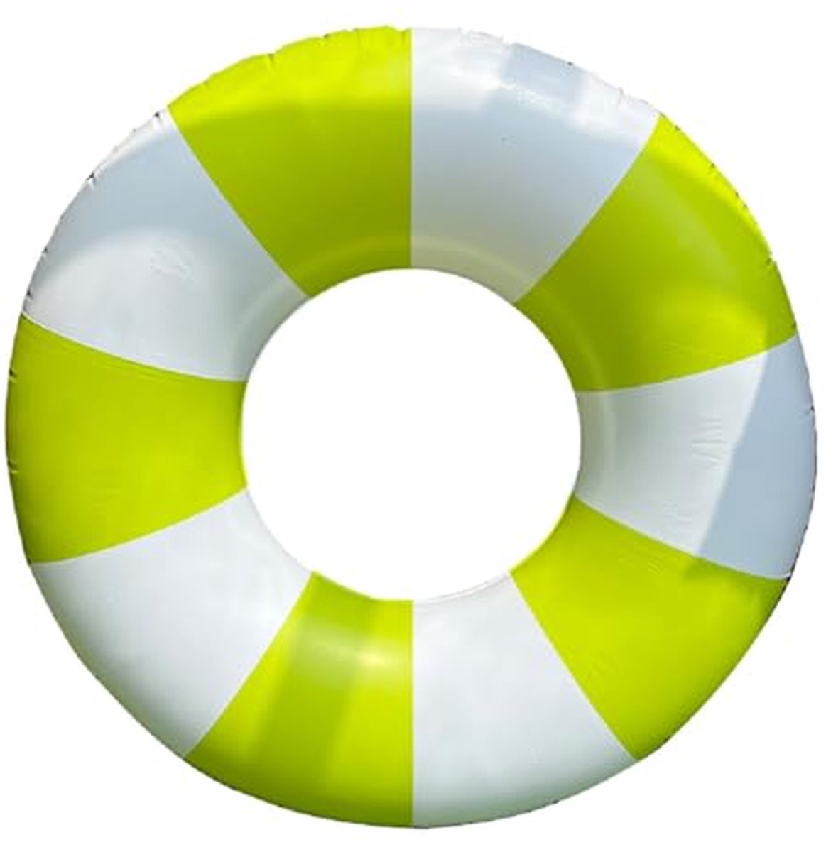 Vintage Gestreepte Opblaasbare Zwemring voor Volwassenen - Perfect voor Vakantie, Zomer en Strandplezier