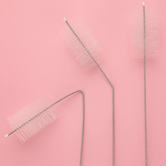 Set van 4 Siliconen Flessenborstels voor Eenvoudig Schoonmaken van Flessen, Fopspenen en Meer — afbeelding 4