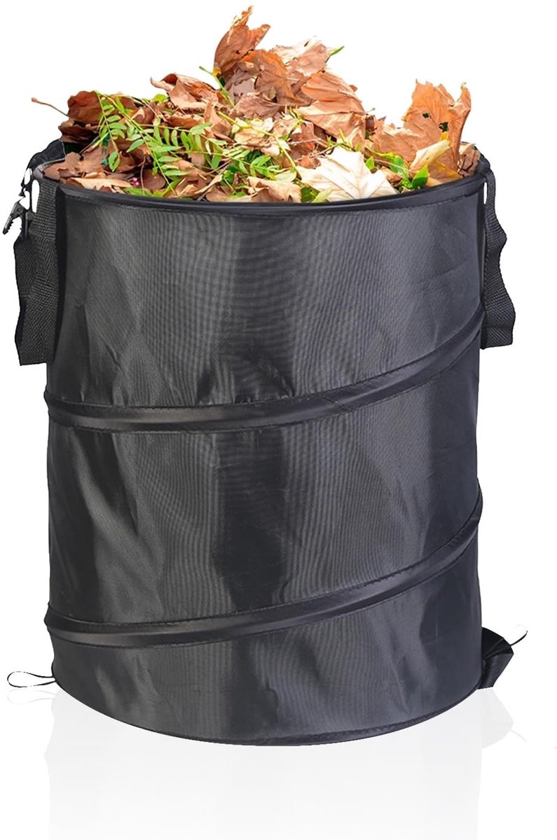 MTTproducts- Tuinzak 34 cm - Opvouwbare Vuilnisemmer - Draagbaar - Oxford-stof - Zelfstaand - 38 liter Inhoud