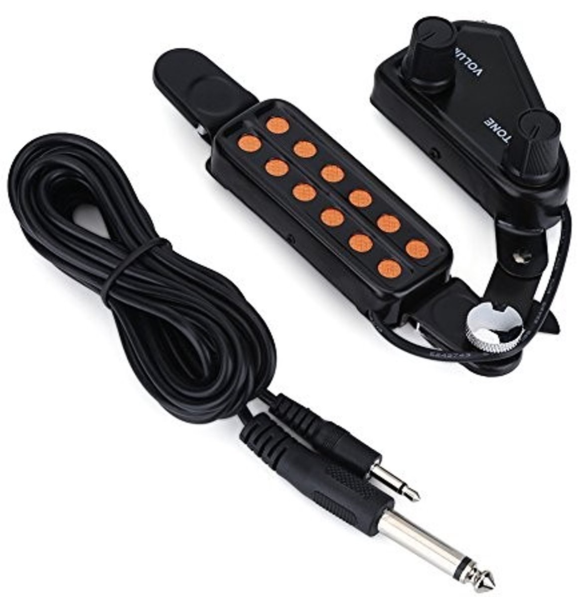 NTH products- Pickup Transducer - Magnetisch - Volume/Tone Tuner Kit - Voor Gitaar/Ukulele/Violine - Compact - Lichtgewicht - Gitaarversterker
