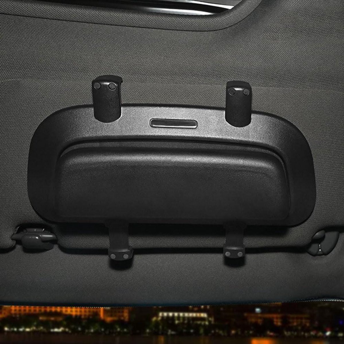 Auto Brillenhouder - Zonnebril Koker - Veilig Opbergen - Soepele Voering - Specifiek Model - Zwart