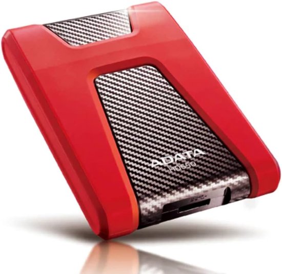 Externe Harde Schijf - Portable Opslag - Bestanden Opslaan - Schokbestendige Behuizing - 2.5 inch - Rood — afbeelding 3