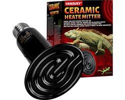 Keramische warmtelamp E27 voor reptielen en schildpadden - 75W