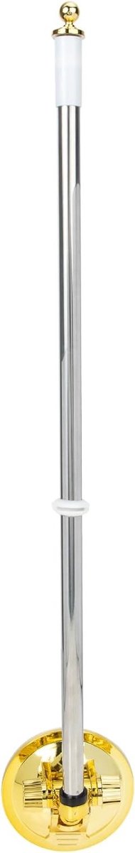 Vlaggenmast met Zuignap voor Auto - Ideaal voor Raam, Tafel of Desk - Stevige Vlaggenhouder en Accessoire