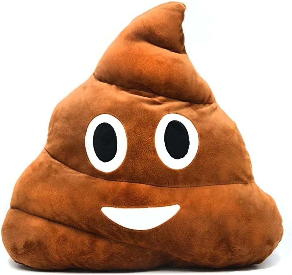 Ronde en Driehoekige Emotie Kussen - Schattig Decoratief Pluche Speelgoed in Bruin voor Kinderen en Vrienden