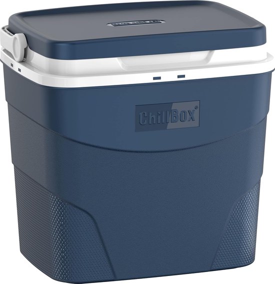 Koelbox - IJsbox Picknickbox - Buitenactiviteiten Opslag - Handvat Vergrendeling - 24 Liter - Blauw van Koelbox. — afbeelding 3