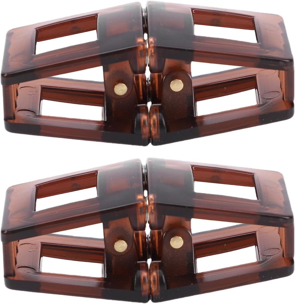 Magnetische Haarclips - Haarstyling Accessoires - Dagelijks Gebruik - Innovatief Ontwerp - 2 Stuks - Bruin