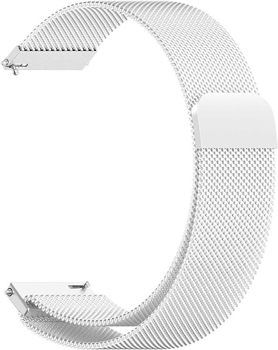Horlogeband Metaal - Reserveband - Smartwatch Personaliseren - Verstelbare Lengte - 145-205 mm - Zilver