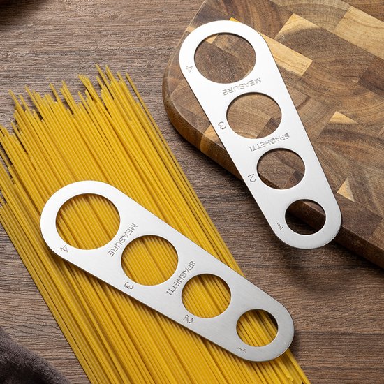 Dailygoods - Roestvrijstalen Pasta Meetapparaat met Haak van Dailygoods — afbeelding 3