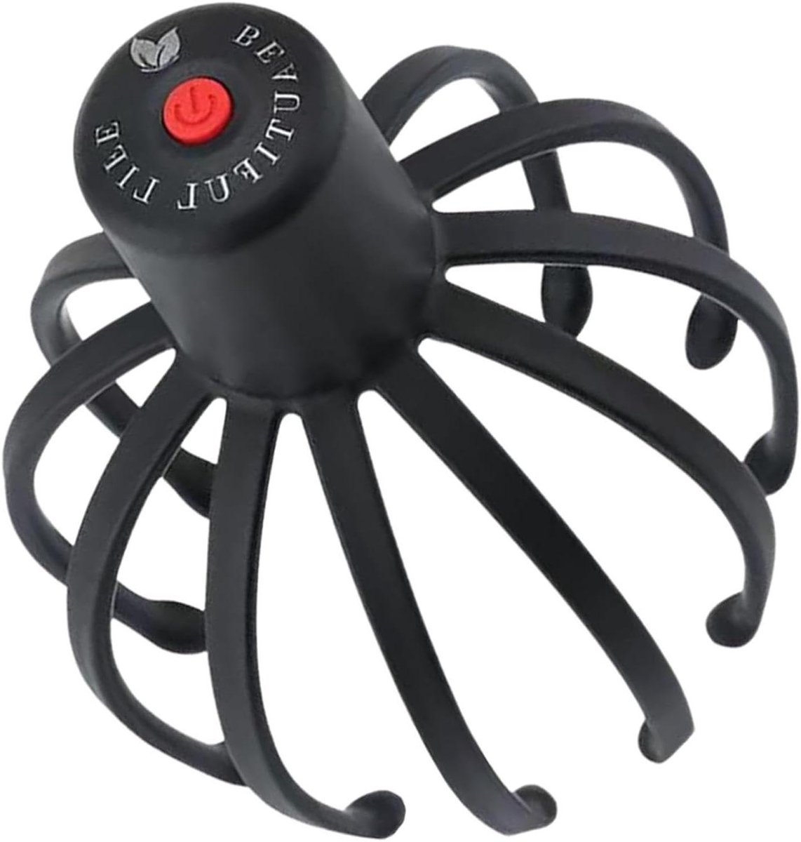 Hoofdmassageapparaat Elektrisch - Hoofdhuid Stimulator - Ontspanning en Stressverlichting - 3 Vibratiestanden - 19 cm - Zwart