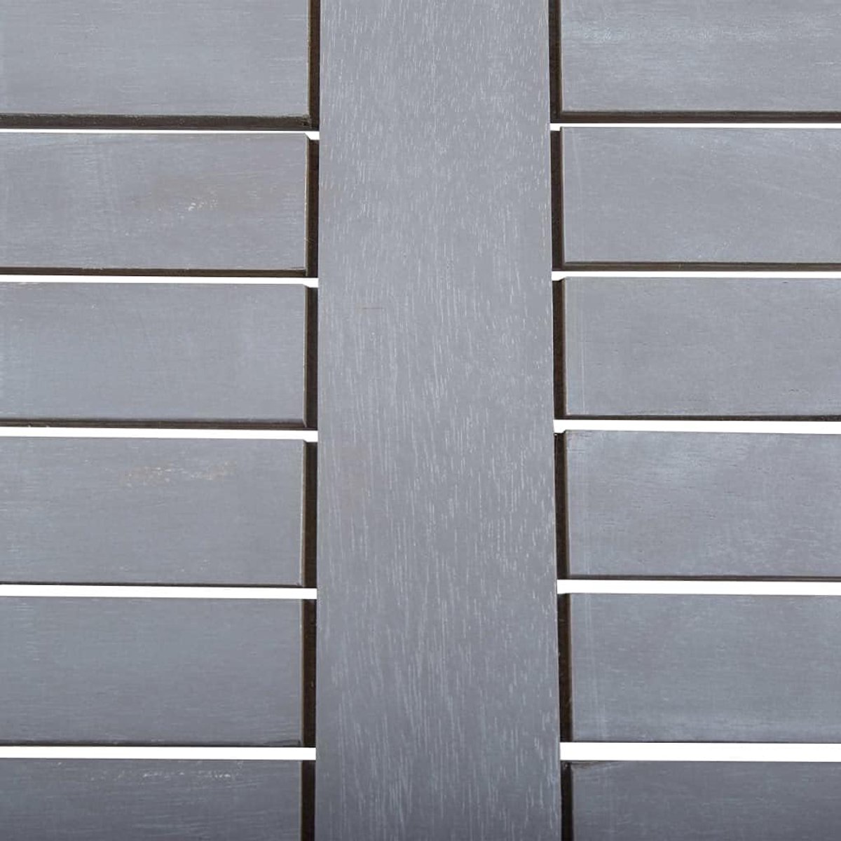 Tuintafel Acaciahout - Vierkante tafel - Buiten dineren - Massief tropisch hardhout - 80x80x74 cm - Grijs geslepen