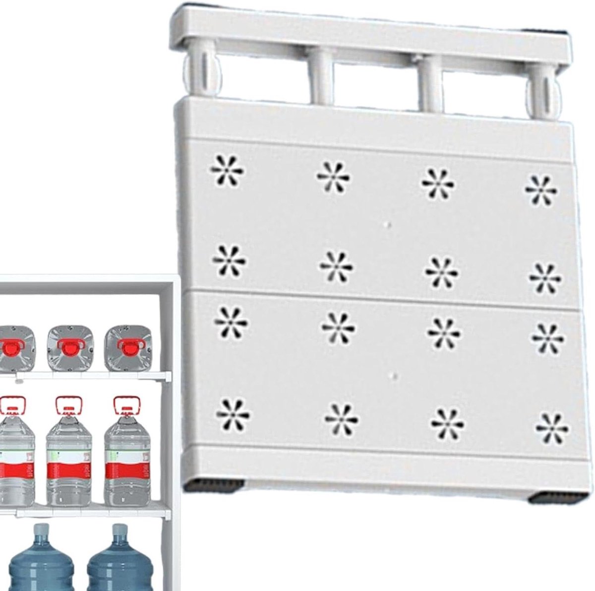 Kast Divider - Plank Organisator - Kleding Opbergen - Zonder Boren - 12x34x5 cm - Wit