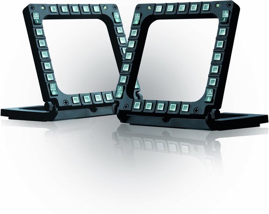 Cockpitpanelen Set - Vliegsimulatie Bediening - Realistische Vluchtsimulatie - 48 Programmeerbare Knoppen - 33 x 15 cm - Zwart — afbeelding 5