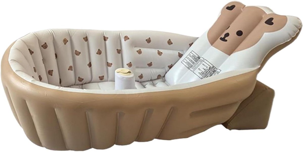 Baby Badkuip - Opvouwbaar Zitbad - Veilig Baden - Antislip Bodem - 90x55 cm - Beer Bad