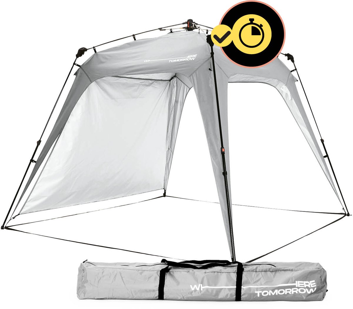 Lumaland - Paviljoen Tent - 250 X 250 Cm - Lichtgrijs