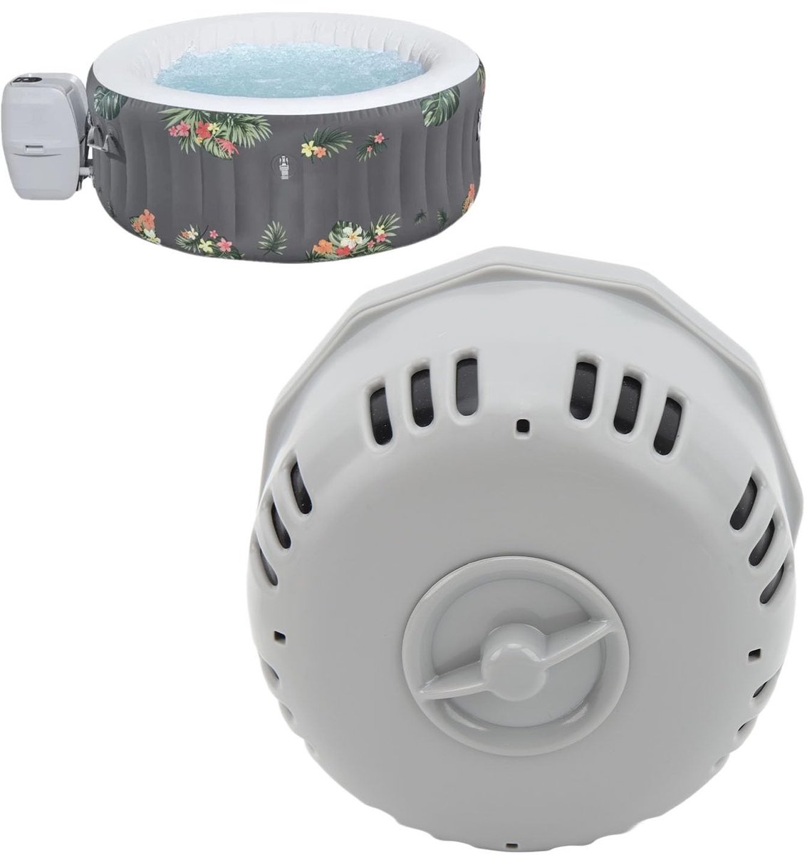 Solidchoice - Dailygoody - Filterpatroonhouder - Vervangende onderdelen - Efficiënte filtratie - 15 x 15 x 12 cm - Hot Tub-accessoires - Geschikt voor Lay Z V1 S1 -..