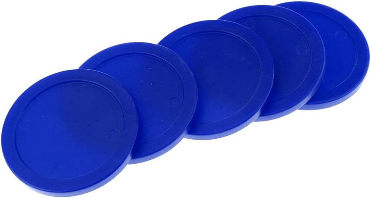 Air Hockey Pucks - Vervanging Pucks - Spel Spelen - Duurzaam Plastic - 62mm Diameter - Blauw