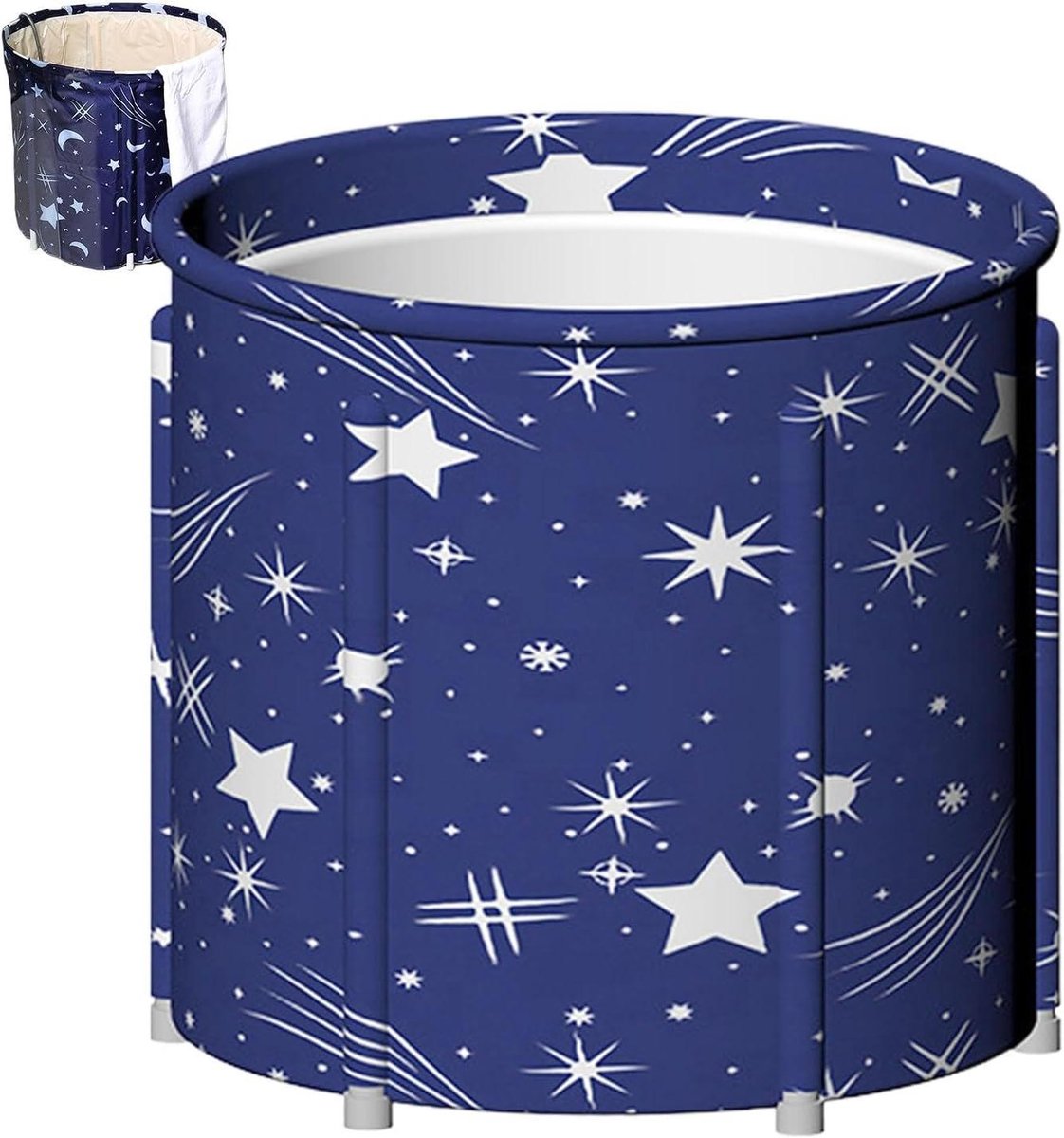 Opvouwbare badkuip - Draagbare douche Ligbad - Ontspannend baden - Grote capaciteit 120L - 70x65cm - A