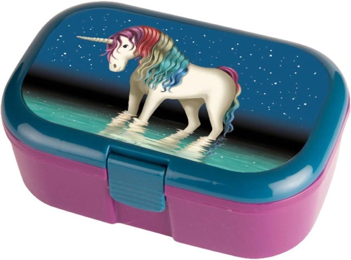 Eenhoorn Lunchbox - Broodtrommel Fruitdoos - Schoollunch Bereiden - BPA-Vrij Vaatwasmachinebestendig - Groot Praktisch - Meerkleurig