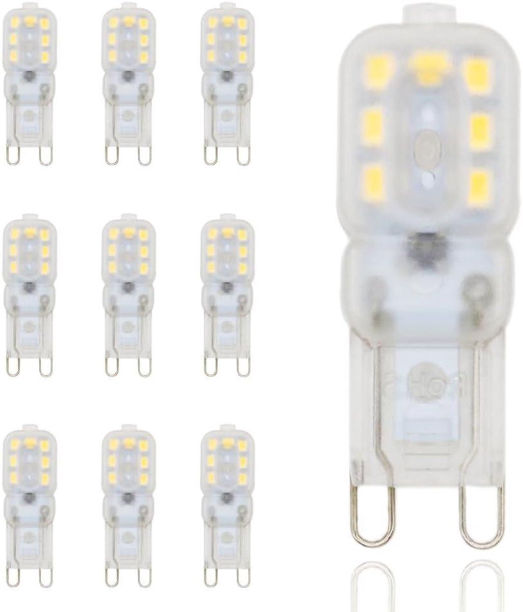 G9 Ledlampen - Energiezuinige Lampen - Verlichting Thuis - Flikkervrij Licht - 10 stuks - Warm Wit