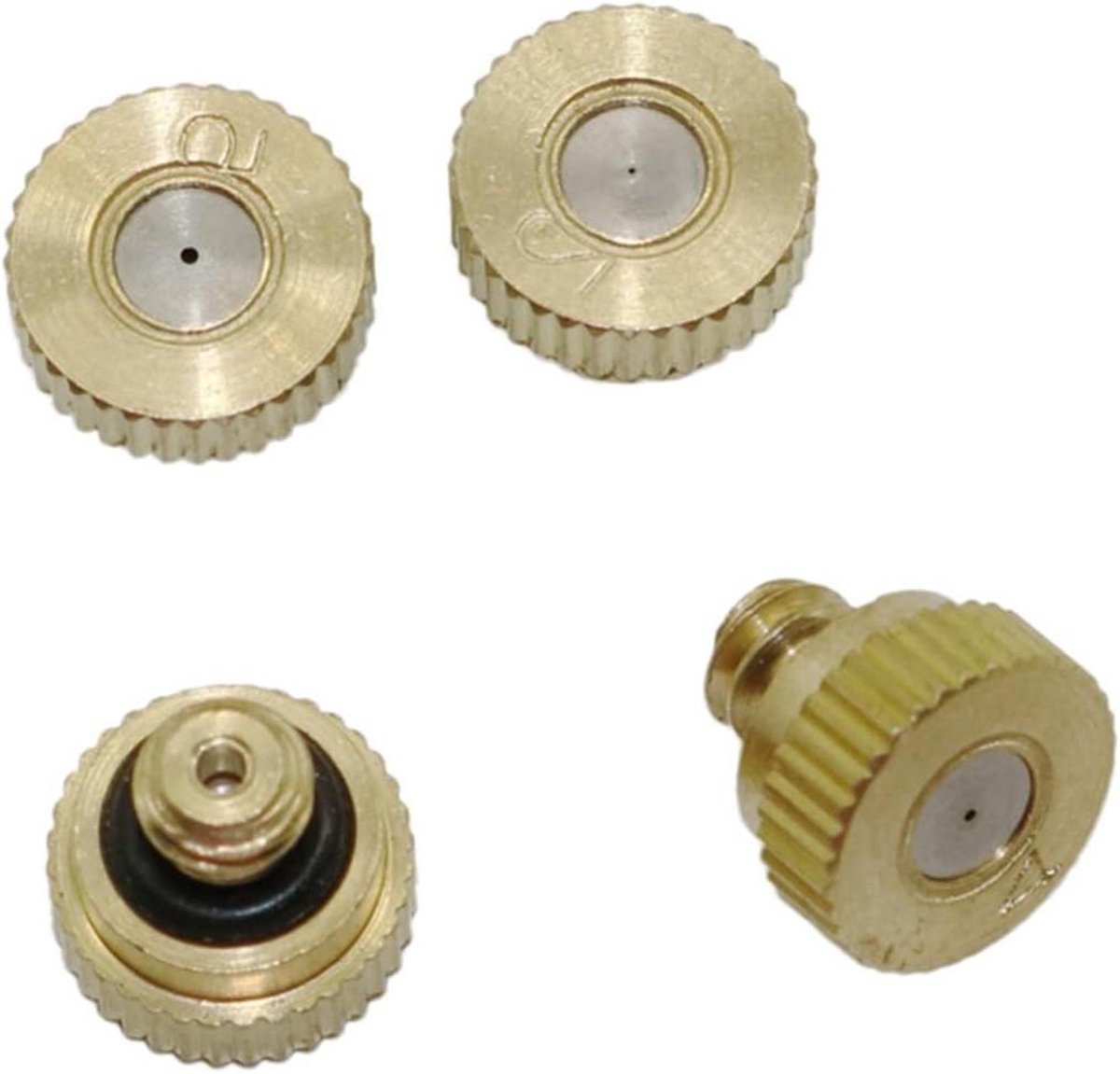 Vernevelingsmondstuk Set - Tuinsproeiers Irrigatie - Planten Water Geven - Messing Roestvrij Staal - 0.2 mm - Messing