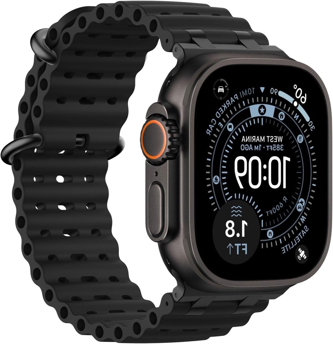 Compatibele Sport Horlogeband voor Apple Watch Ultra 2/49mm, S10 46mm, 9/8/7 45mm, SE2/SE/6/5/4 44mm, 3/2/1 42mm, Ademend en Duurzaam Ontwerp voor Actieve Mannen