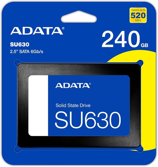 Interne SSD Schijf - Opslagstation SSD - Computer Upgrade - Dynamische SLC Caching - 2.5 inch - Zwart — afbeelding 2