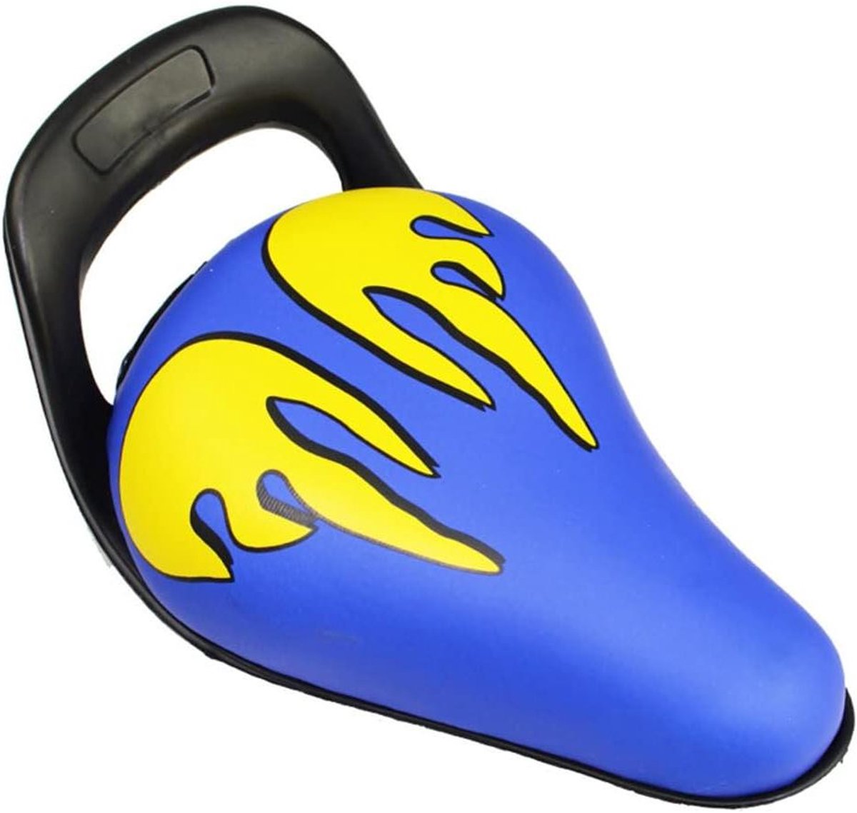 Kinderfiets Zadel - Fietszadel Kinderen - Comfortabel Fietsen - Met Handvat - 20x14x10 cm - Blauw