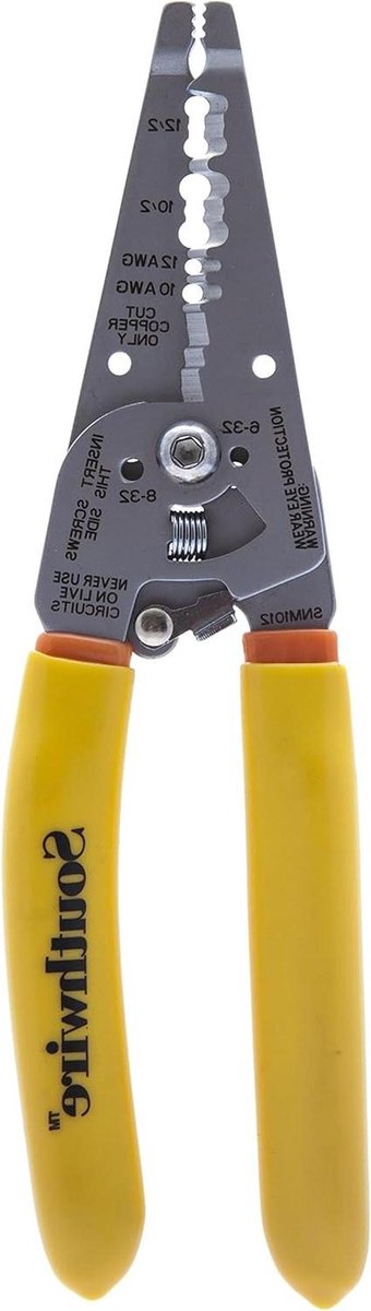 Draadstripper NM Kabel - Striptang Kabel - Snel Draad Strippen - Ergonomische Handvatten - 10-12 AWG - Beige Blauw