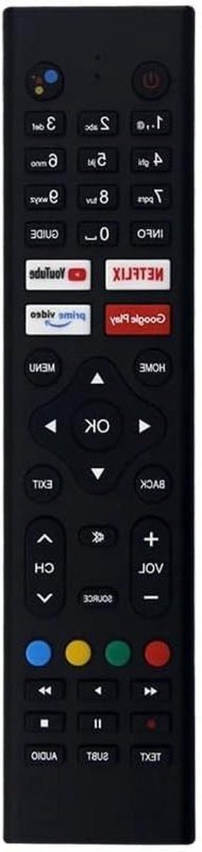 Afstandsbediening - Universele afstandsbediening - Televisie bedienen - Geen stemfunctie - 1 x 1 x 1 cm - Zwart