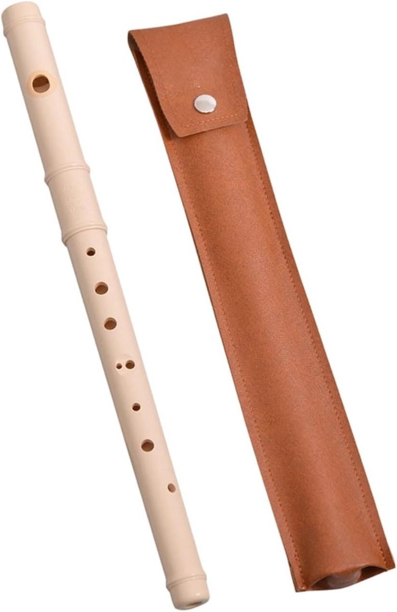 8 Gaats Blokfluit - Houtblazer Instrument - Muziek Maken - Consistente Kwaliteit - 337 cm - Wit