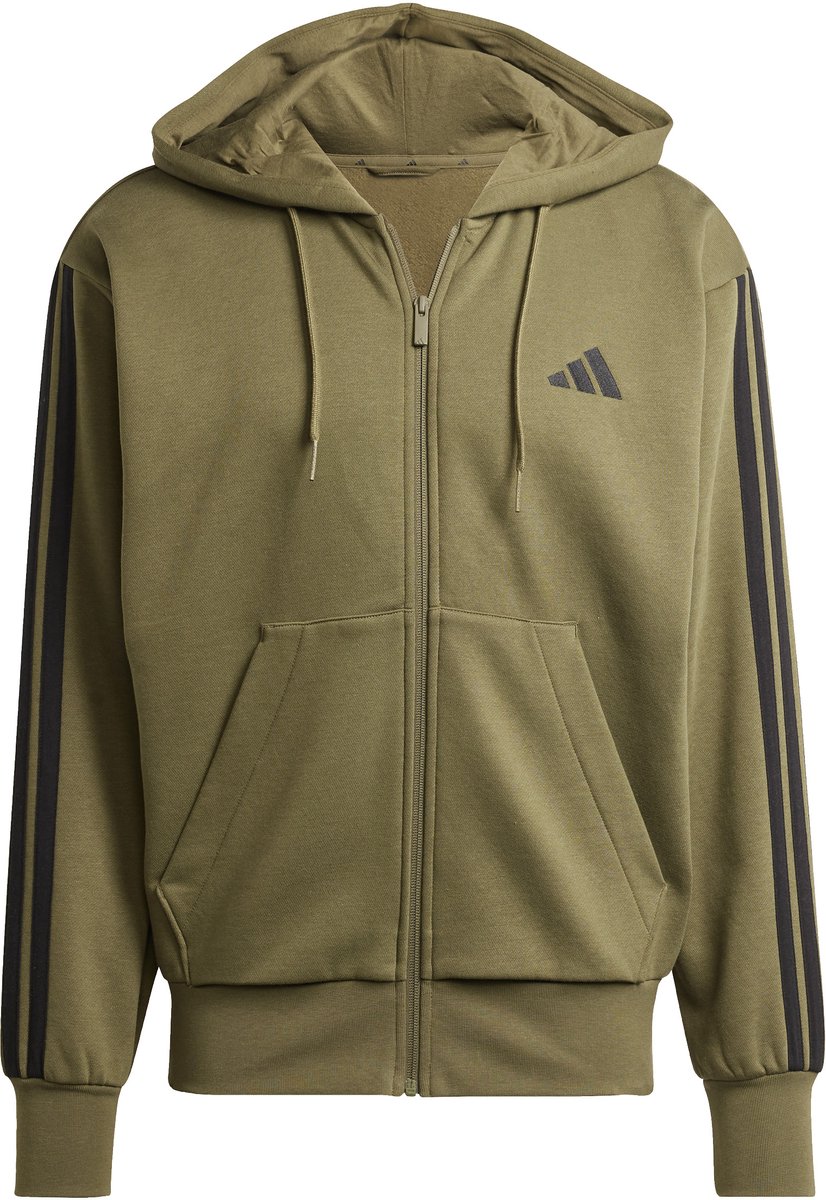 Hoodie adidas Essentials 3-Stripes Fleece Groen