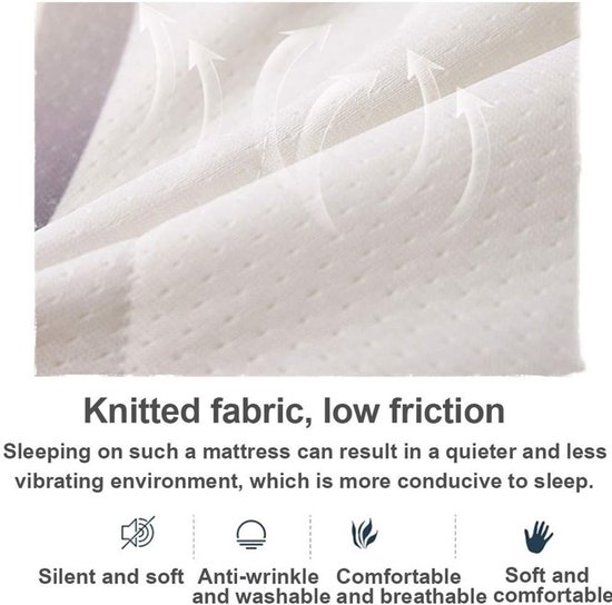 Tatami Vloermat - Futon Matras - Comfortabel Slapen - 8 Cm Dik - Vol - Wit — afbeelding 4
