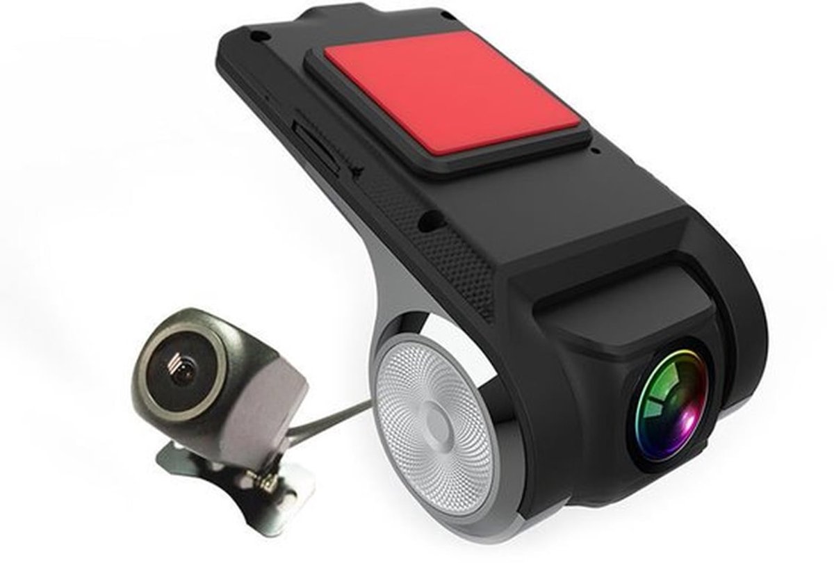 USB-auto DVR-camera-videorecorder, USB-dashcam, WDR Full HD-dashcam-autorecorder met 170° groothoeklens（Met 64G geheugenkaart）