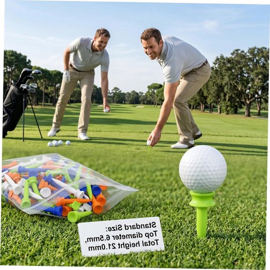 100 Stuks Driving Range Tee 0.83 Inch - Plastic Golf T-shirts voor Stabiele Balondersteuning, Ideaal voor Golftraining en Oefeningen — afbeelding 5