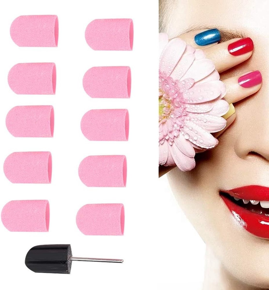 10 Stuks Eeltverwijderaar voor Voeten, Elektrische Nagelboor Pedicure Accessoires, Super Grove Eelt Cutter en Verzorgingshulpmiddelen voor een Perfecte Manicure en Pedicure