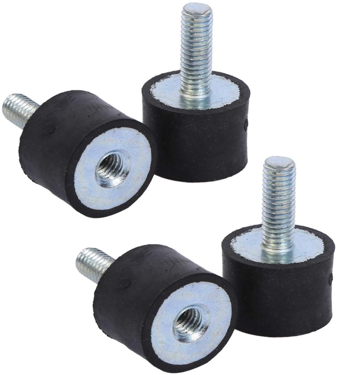 Allecto - Set van 4 M6 Rubber Vibration Dampers - Geluids- en Vibratieabsorbers voor Apparatuur