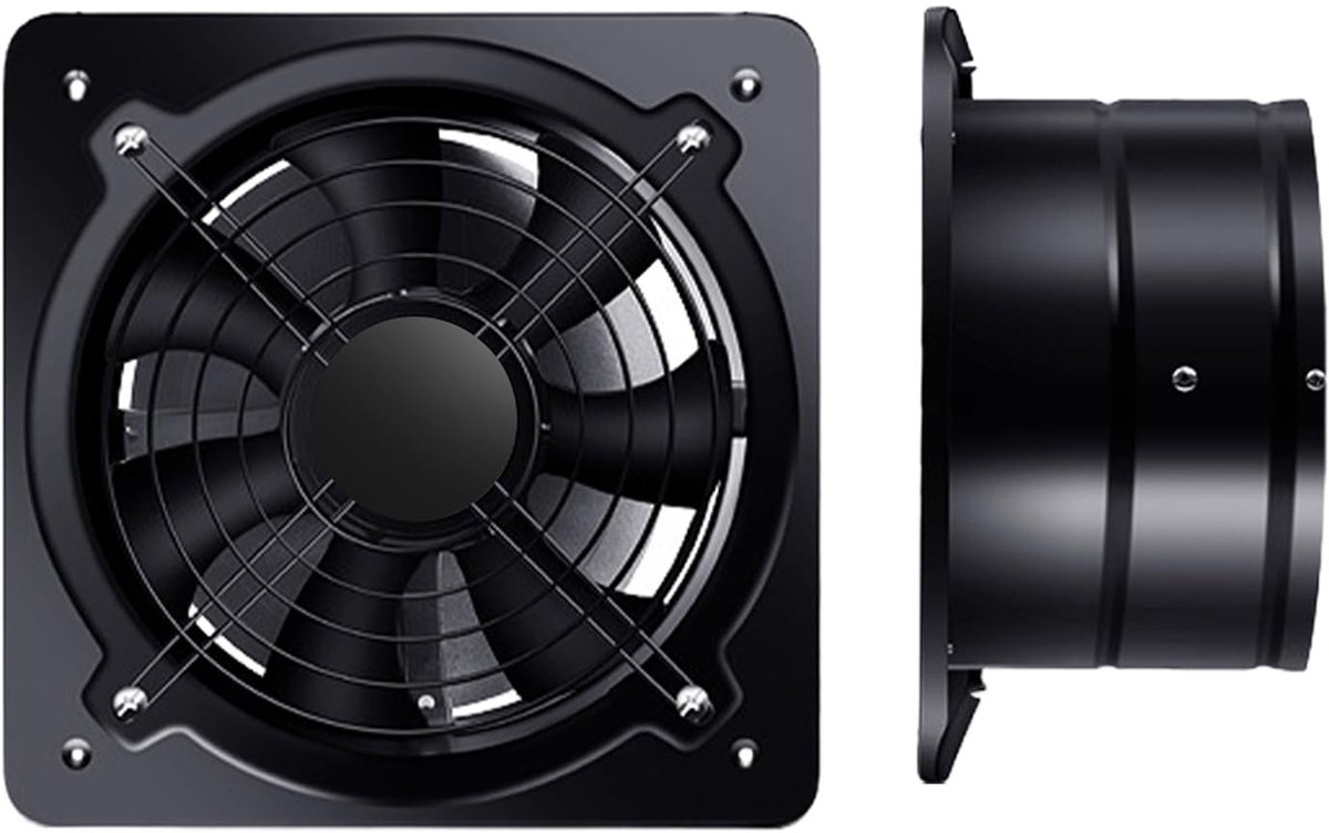 Allecto - WIYETY 160mm Afzuigventilator met Schakelaar - Stille Badkamer & Keuken Fan 600m³/h