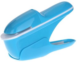 Store_8 - Nietloze nietmachine - Handmatige nietmachine - Veilig en milieuvriendelijk - Blauw - Draagbaar en gebruiksvriendelijk - Voor brochures e...