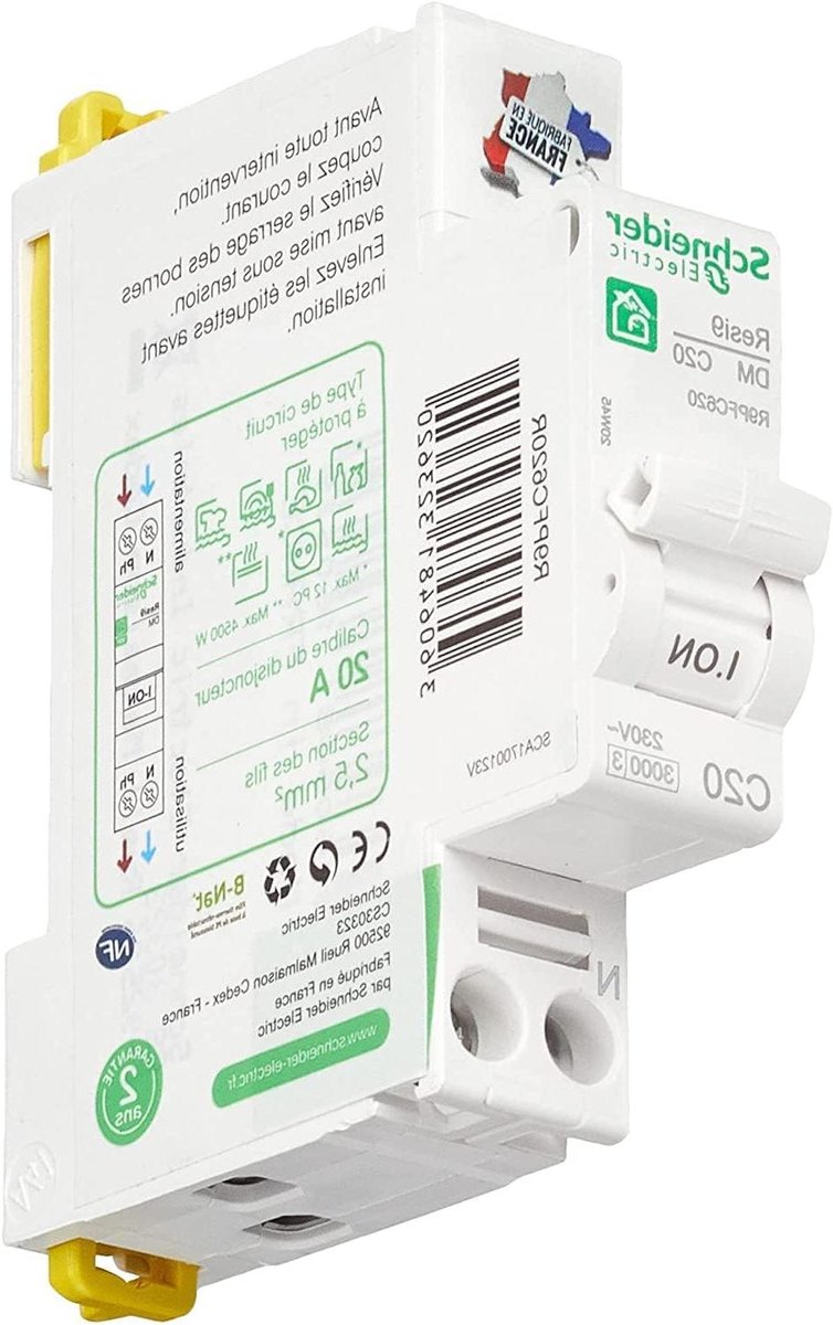 Veiligheidsschakelaar - Aardlekschakelaar GFCI - Elektrische Beveiliging - XP Technologie - 20 Ampère - Wit
