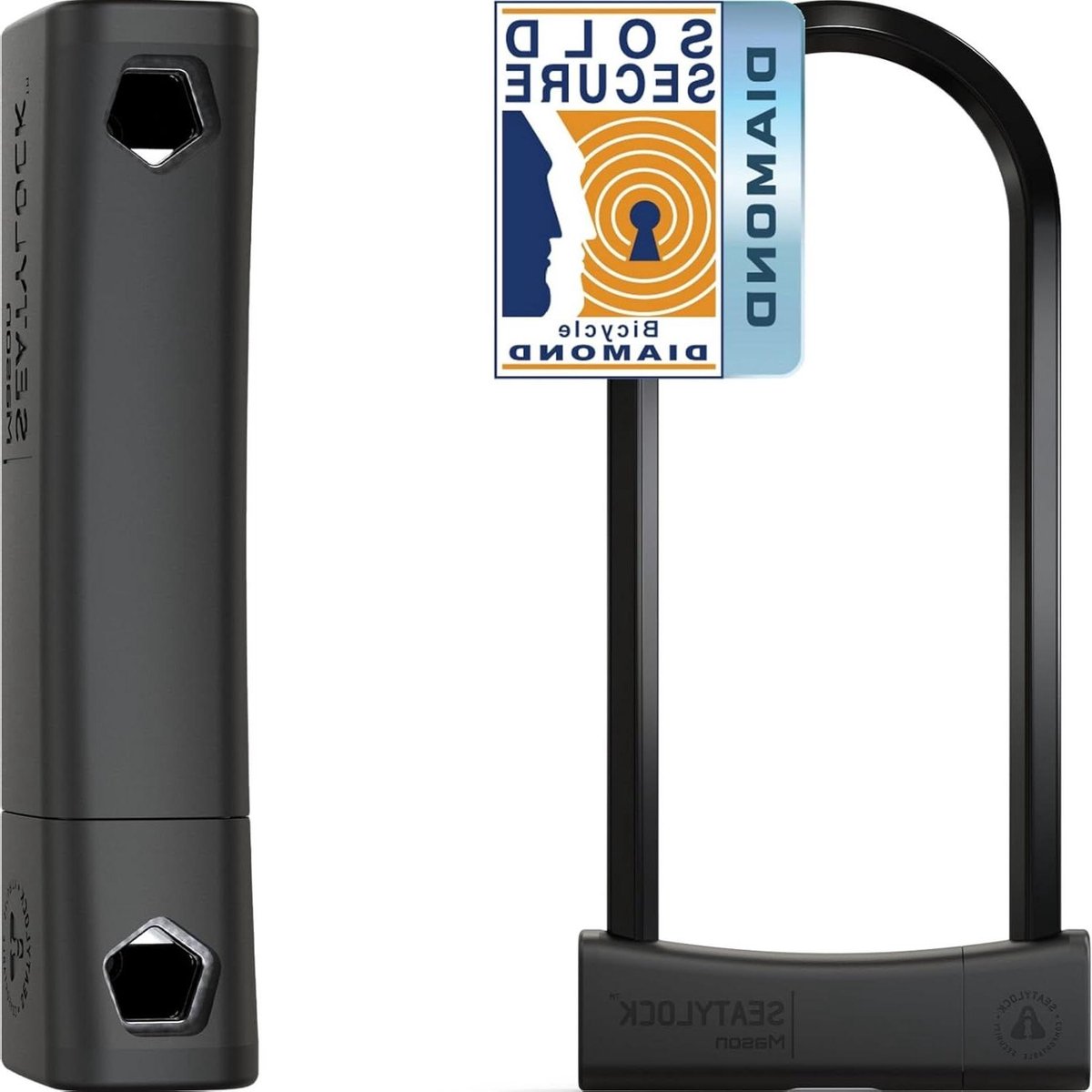 Fietsslot U-Lock - Beveiligingsslot Fiets - Fiets Beschermen - Gepatenteerde Driehoekige Dwarsbalken - 29 cm - Zwart