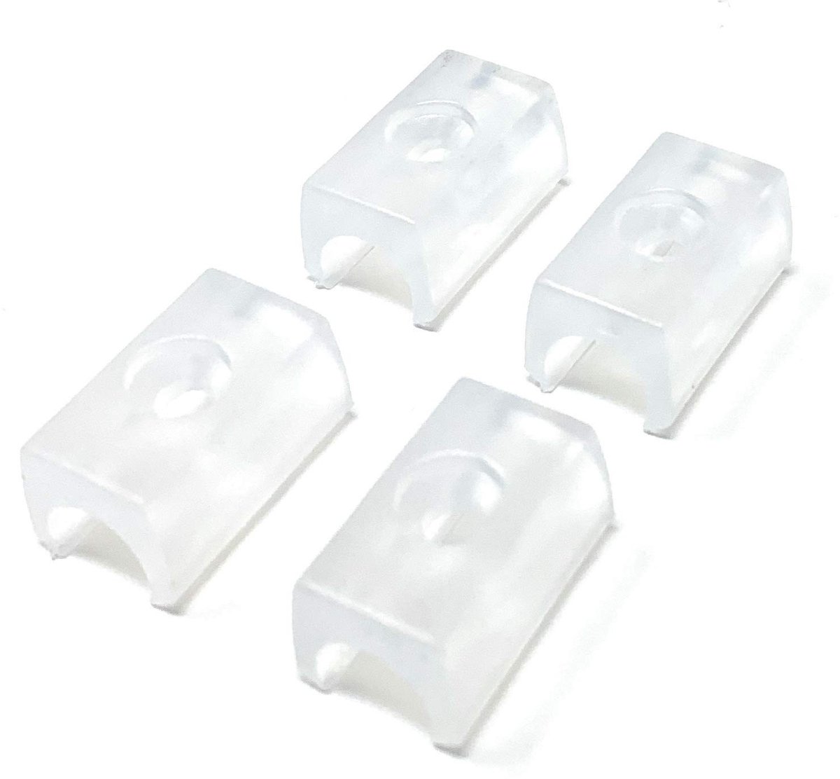Allecto - Design61 Set van 4 Stoelglijders - Geluiddempende TPE - Transparant - Vloerbescherming - Voor Laminaat, Parket en Tegels