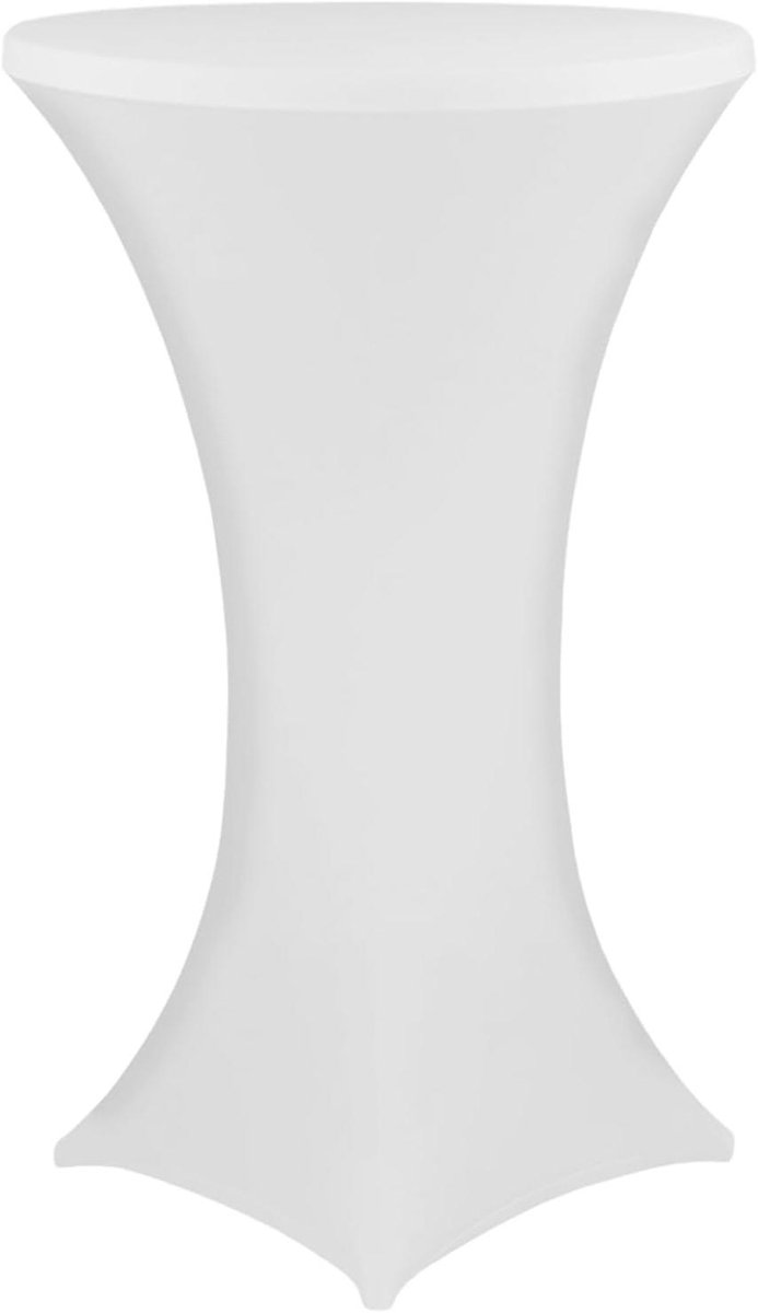Statafelhoes - Tafelhoes Elastisch - Horeca Inrichting - Kreukvrij Materiaal - Ø 80-85 cm - Wit