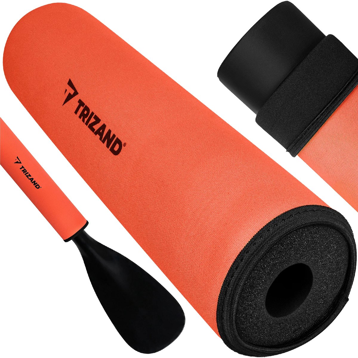 Trizand Oranje SUP peddel drijver 30 cm van NBR foam met snelle montage en universeel gebruik