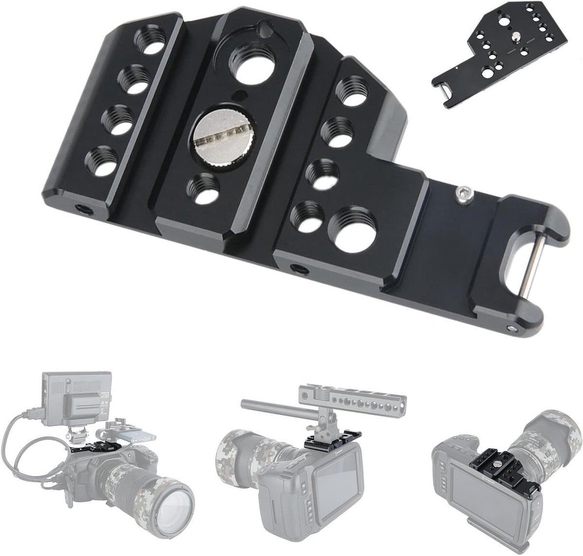 Multifunctionele Topplaat voor BMPCC 4K en 6K Camera, Ideaal voor Videoproductie en Stabilisatie Accessoires
