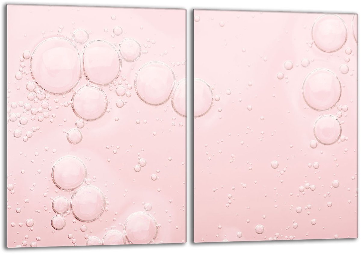TMK ArtDeko Serie - Glazen Beschermplaat - 2x40x52 - Roze