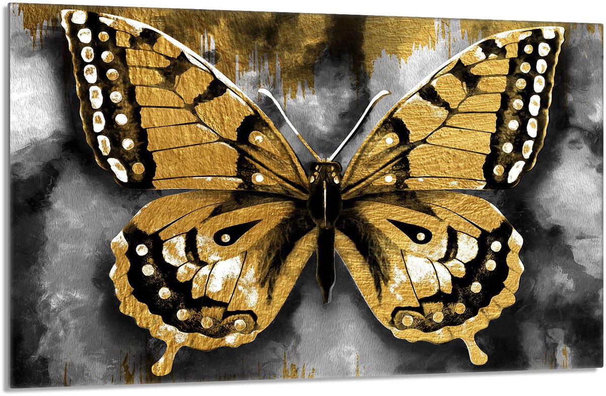 TMK ArtDeko - Snijplank - 80x52 cm - Motief: Vlinder - Glas
